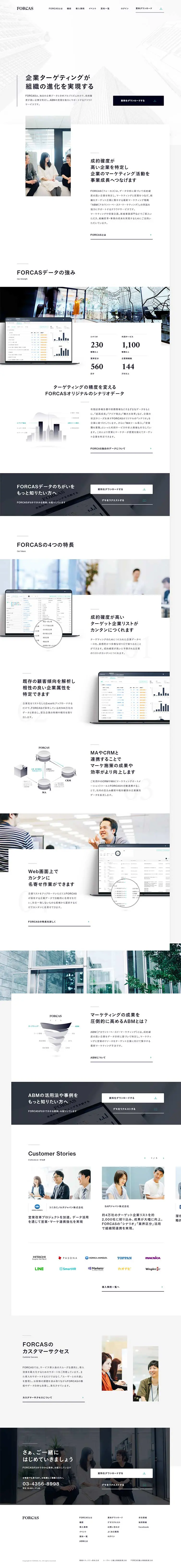 FORCAS LP design (Services, Insurance, and Finance / Shades of grey / Simple) PC version