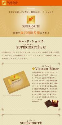 SUPERIORITE LP design (Events, Campaigns, Gifts / Gold tones / Refined style) Mobile version
