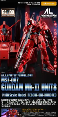 RE/100 1/100 ガンダムＭｋ-III ８号機のLPデザイン（玩具・ホビー・フィギュア／ブラック系／かっこいい系）PC版