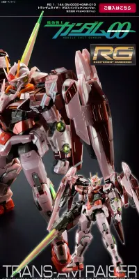 ＲＧ 1/144 トランザムライザー グロスインジェクションＶｅｒ．のLPデザイン（玩具・ホビー・フィギュア／ブラック系／かっこいい系）PC版