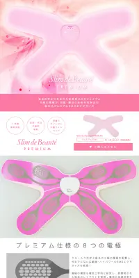 スリムデボーテ プレミアムのLPデザイン（家電・パソコン・通信機器／ピンク系／信頼・安心系）PC版