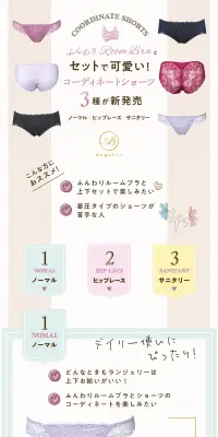 ふんわりルームブラ コーディネート ショーツのLPデザイン（下着・ナイトウェア／ベージュ系／キレイ系）PC版
