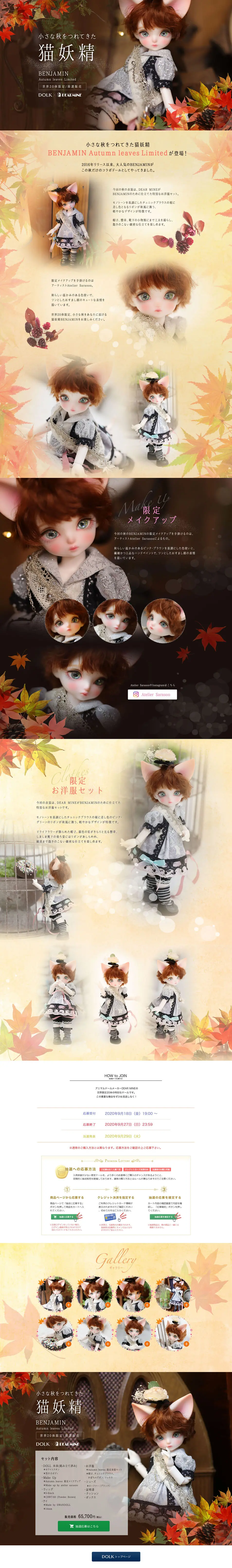 DOLK×DEARMINE BENJAMINAutumnleavesLimited LP design (Kids, Baby, Toys / Brown tones / Natural style) PC version