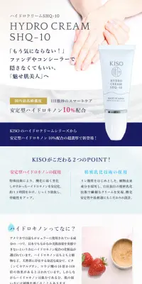 ハイドロキノン クリーム 安定型のLPデザイン（美容・スキンケア・香水／グレー系／キレイ系）PC版