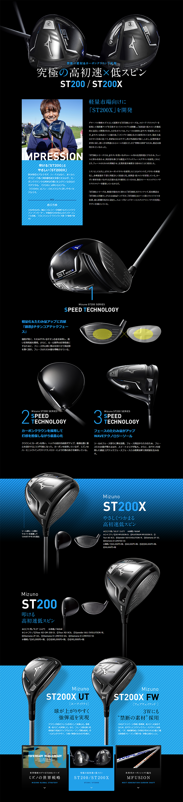 ST200X LP design (sports / Black-colored)