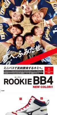 ROOKIE BB4のLPデザイン（スポーツ／ホワイト系／かっこいい系）PC版