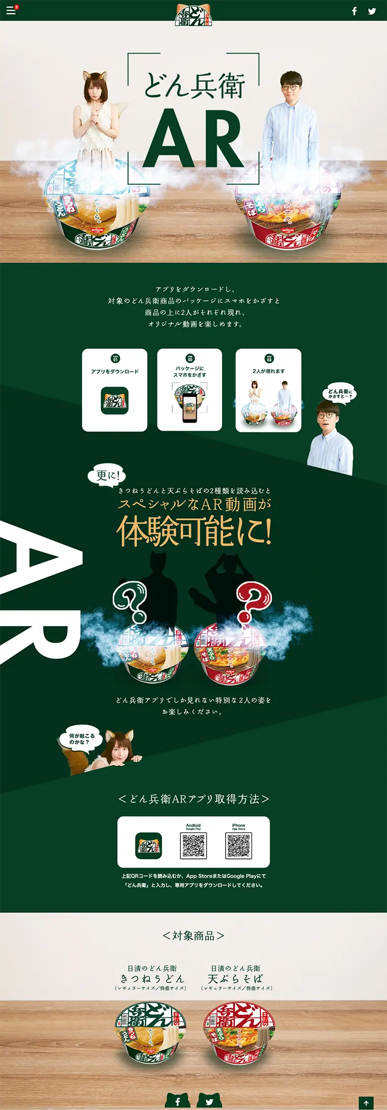 Donbei AR LP design (Internet service / Green tones / Simple) PC version