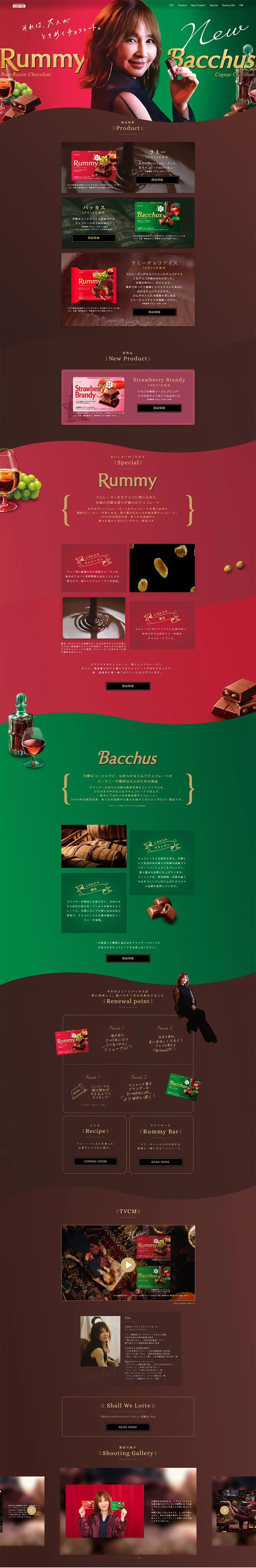 Lotte Rummy & Bacchus LP design (Sweets and Snacks / Multi-color type / Refined style) PC version
