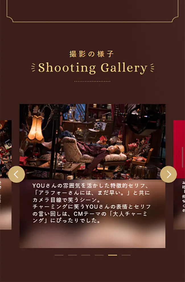 Lotte Rummy & Bacchus LP design (Sweets and Snacks / Multi-color type / Refined style) Mobile version
