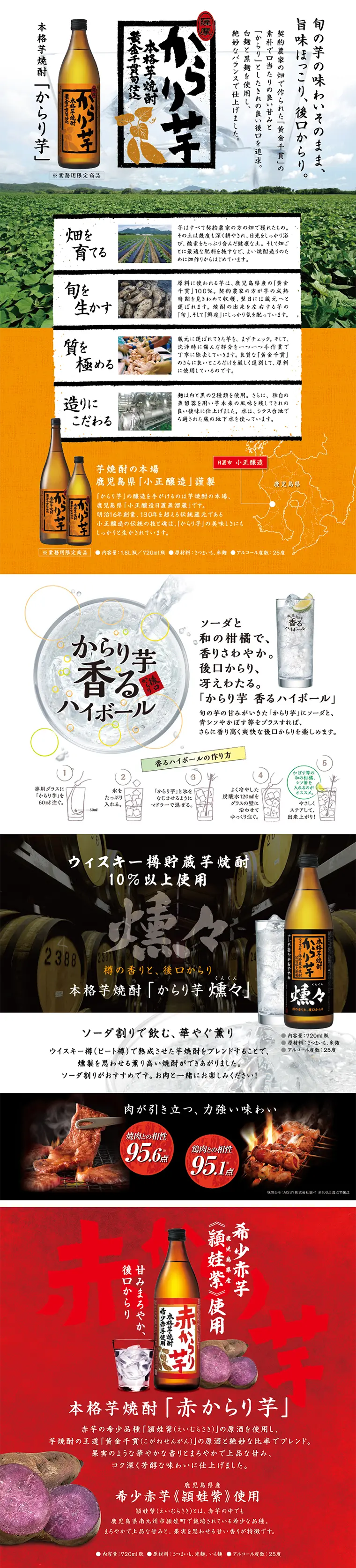 Authentic Sweet Potato Shochu Karariimo LP design (Beverages and Alcohol / Multi-color type / Japanese style) PC version