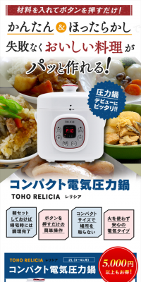 Compact Electric Pressure Cooker RELICIA