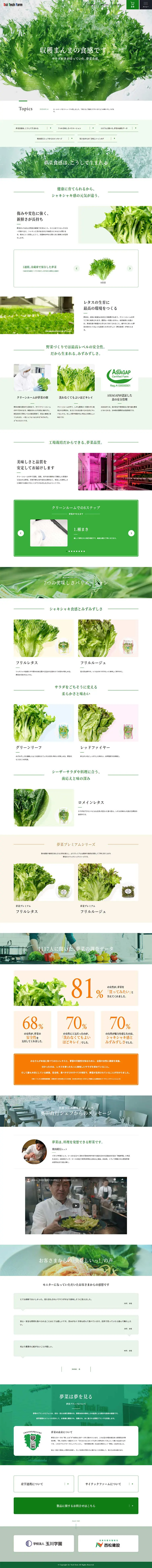 Saitech Farm Co., Ltd. LP design (Health and Beauty Foods and Supplements / Orange tones / Simple) PC version