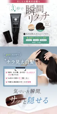 ポイントヘアカラーのLPデザイン（美容・スキンケア・香水／ホワイト系／清潔系）PC版