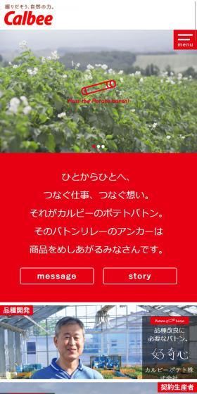 Pass the Potato baton!のLPデザイン(インターネットサービス/レッド系/シンプル系)スマホ版