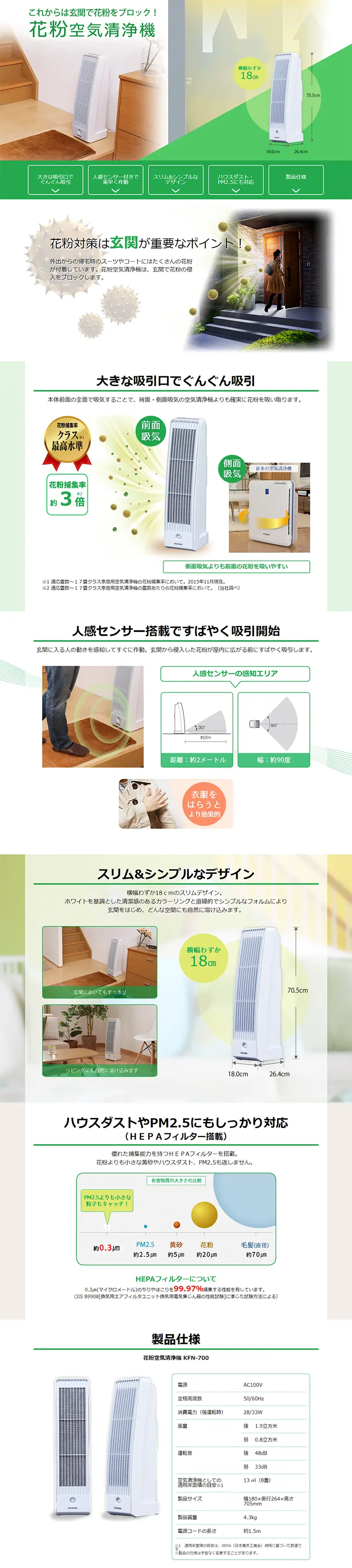 Pollen Air Purifier KFN-700 LP design (pc / White-based / Trust and Safety) PC version