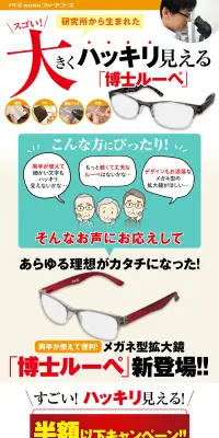 博士ルーペのLPデザイン（ファッション／グリーン系／信頼・安心系）PC版