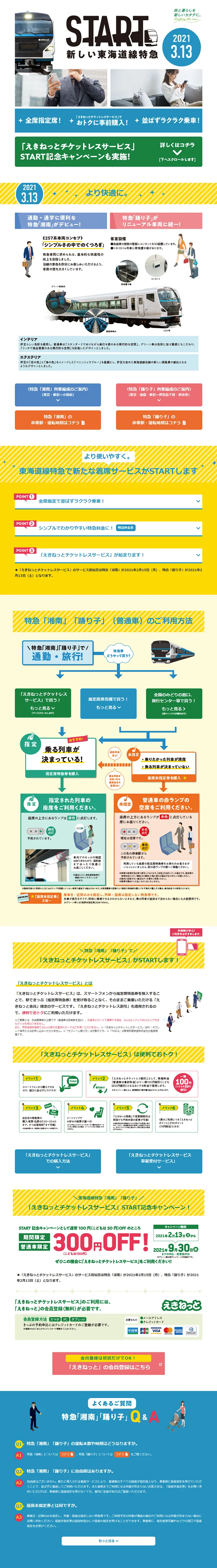 Tokaido Line Limited Express "Shonan", "Odoriko" LP design (Travel & Outdoor / White-based / Trust and Safety) PC version