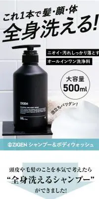 全身洗えるシャンプーのLPデザイン（美容・スキンケア・香水／グレー系／シンプル系）PC版