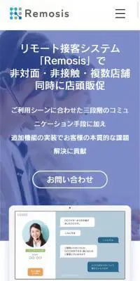 Remosis LP design (Internet service / Shades of blue / Trust and Safety) Mobile version