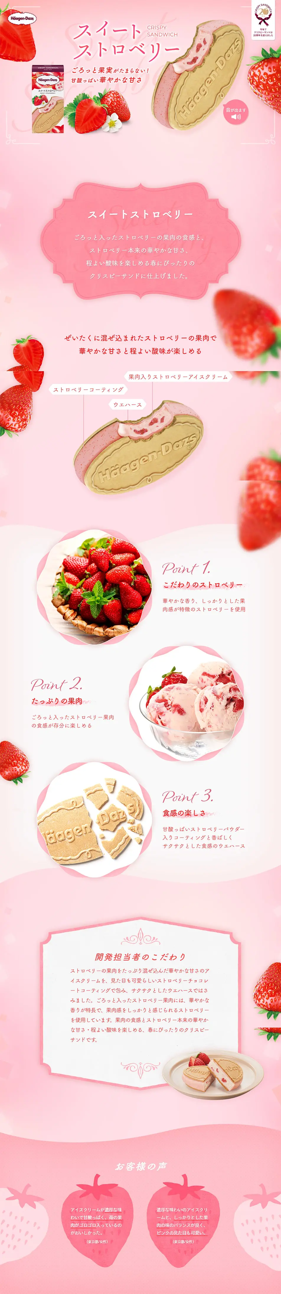 Sweet Strawberry LP design (Sweets and Snacks / Pink shades / Cute style) PC version