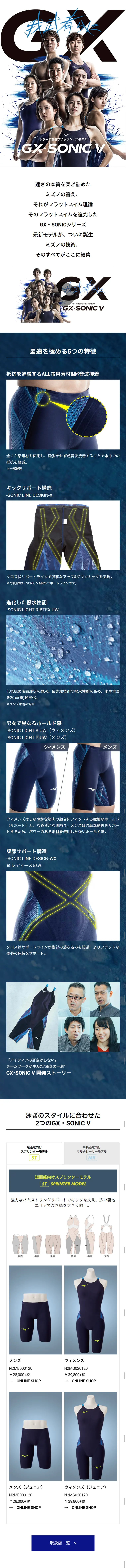 GX・SONICV LP design (sports / Shades of blue / Trust and Safety) Mobile version