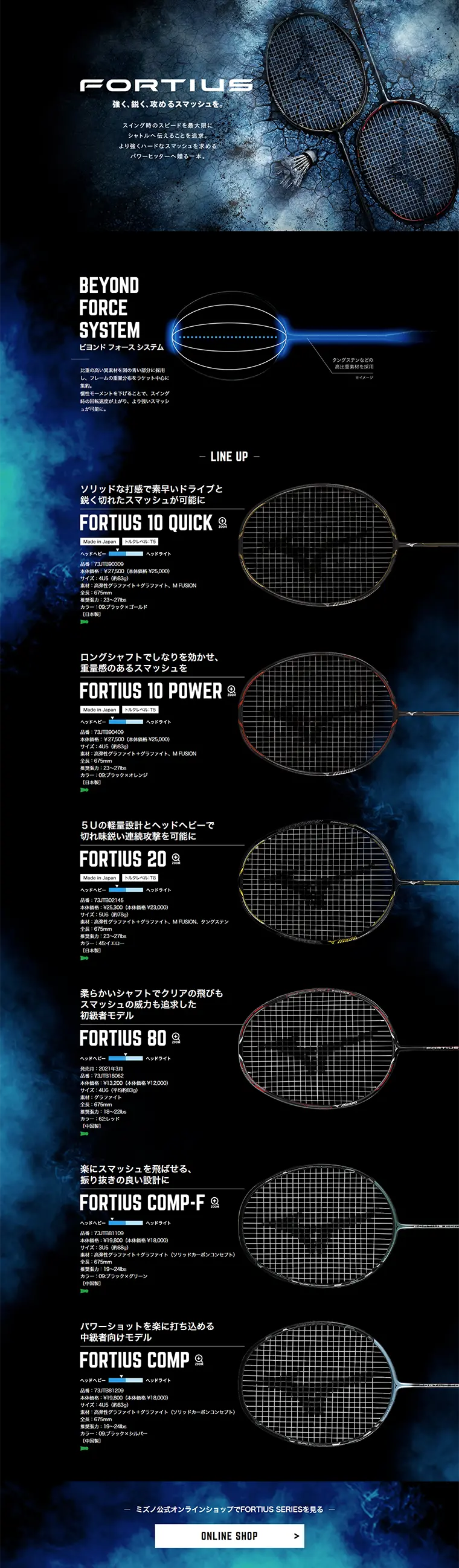 FORTIUSのLPデザイン（スポーツ／ブラック系／かっこいい系）PC版