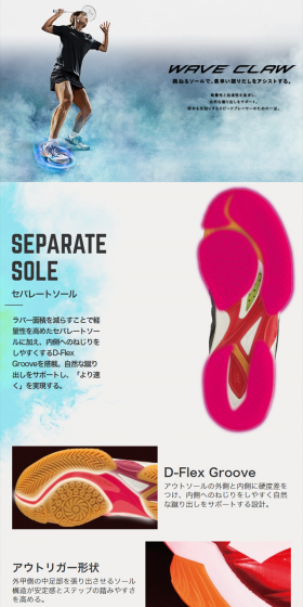 WAVE CLAWのLPデザイン（スポーツ／ブルー系／爽やか系）スマホ版