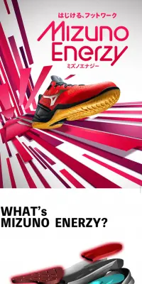 MIZUNOENERZY LP design (sports / Pink shades / Cool style) Mobile version