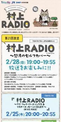 村上RADIOのLPデザイン（サービス・保険・金融／ベージュ系／マンガ・イラスト系）スマホ版