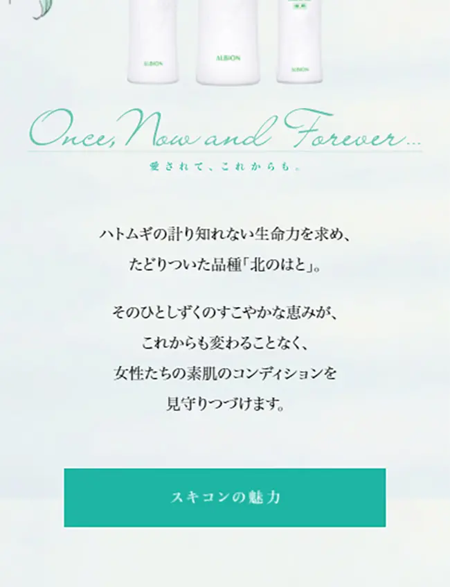 History of Sukikon LP design (Beauty, Skincare, Fragrance / White-based / Simple) Mobile version