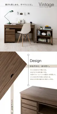コンパクトデスク ３点セットのLPデザイン（インテリア・家具・寝具／ベージュ系／キレイ系）PC版