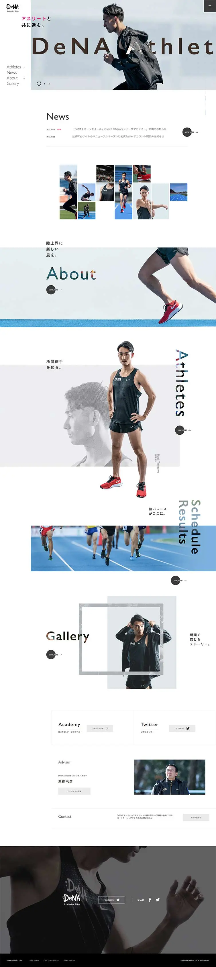 DeNA Athletics Elite LP design (Services, Insurance, and Finance / Shades of grey / Cool style) PC version