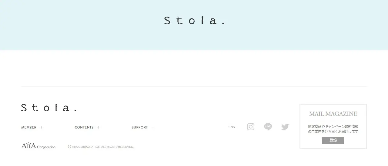 Stola. 2021SummerCollectionのLPデザイン（レディースファッション／イエロー系／キレイ系）PC版