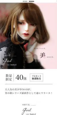 ORVIL White Skin Girl ver. LimitedのLPデザイン（玩具・ホビー・フィギュア／ピンク系／キレイ系）スマホ版