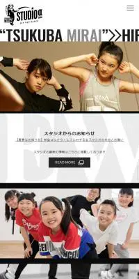 スタジオアルファのLPデザイン（サービス・保険・金融／ブラック系／かっこいい系）スマホ版