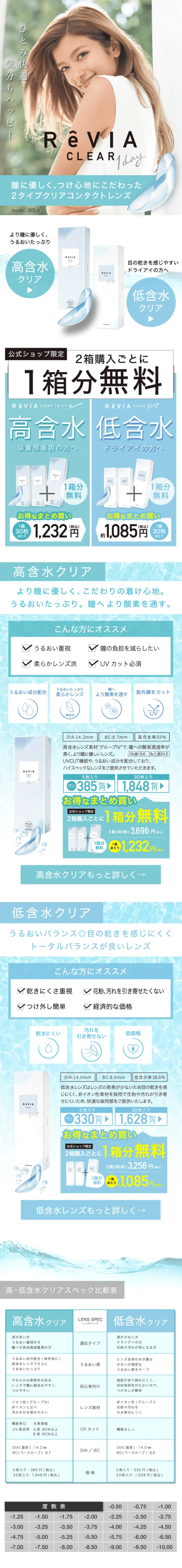 ReVIACLEAR LP design (Beauty, Skincare, Fragrance / Shades of blue / Clean-cut) PC version