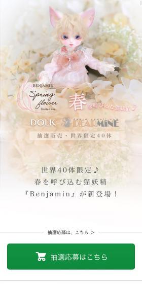 BENJAMIN Spring Flower Limited LP design (Kids, Baby, Toys / White-based / Refined style) Mobile version