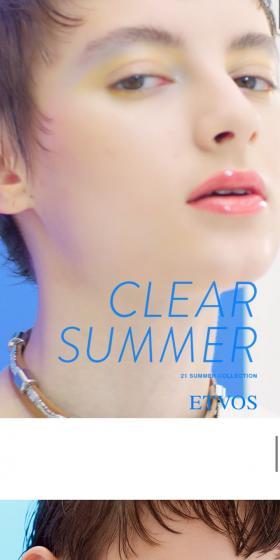 ETVOS 21 CLEAR SUMMER LP design (Beauty, Skincare, Fragrance / yellow / Refined style) Mobile version