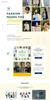 Makes You Smile CoLection LP design (fashion / White-based / Simple) PC version