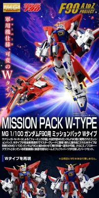ＭＧ 1/100 ガンダムＦ９０用 ミッションパック ＷタイプのLPデザイン（玩具・ホビー・フィギュア／ブルー系／かっこいい系）PC版