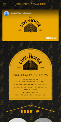 JOHNNIE  WALKER PRESENTS “The LIVE-HOUSE”