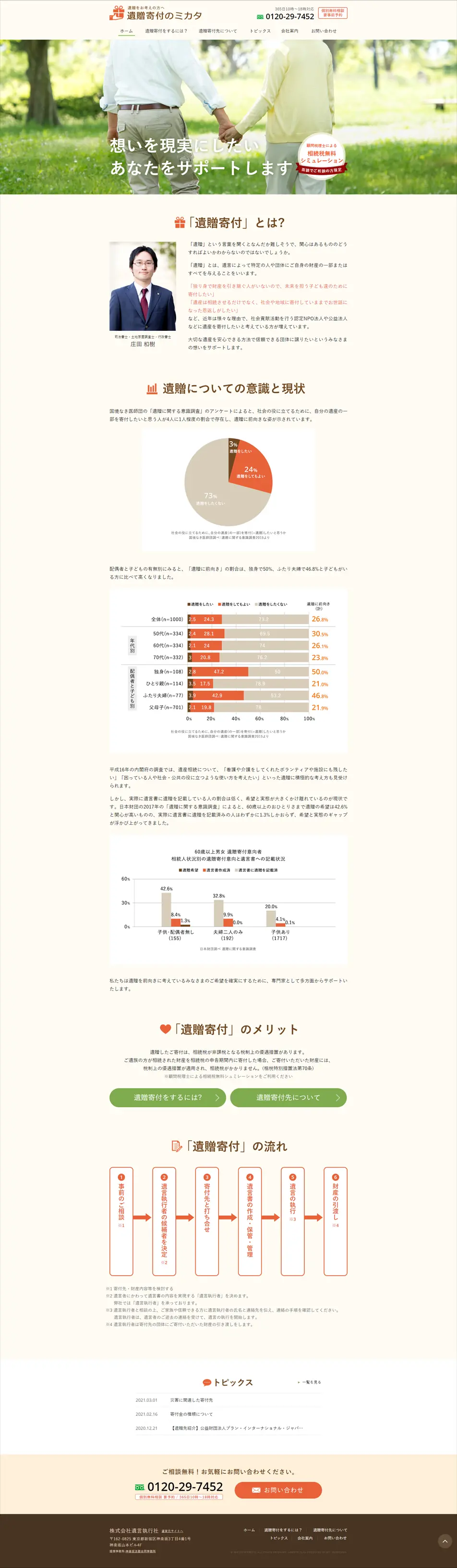 弁護士・税理士・司法書士のLPデザイン（サービス・保険・金融／イエロー系／信頼・安心系）PC版