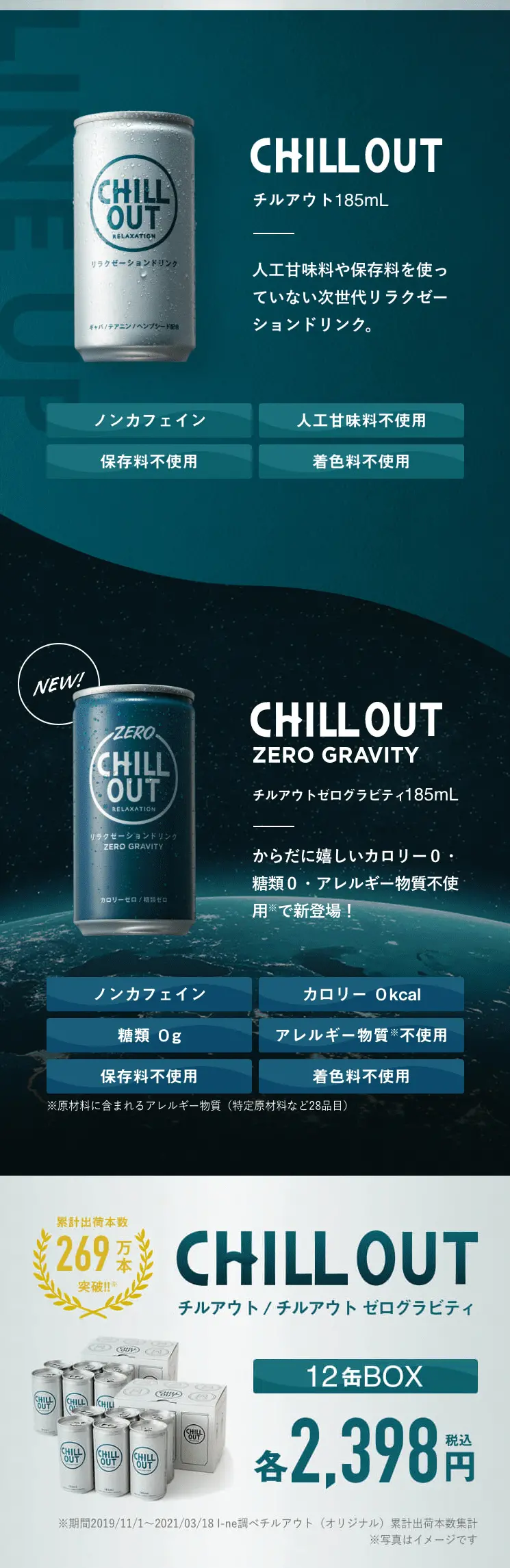 CHILLOUT Relaxation Drink LP design (Beverages and Alcohol / Green tones / Cool style) PC version