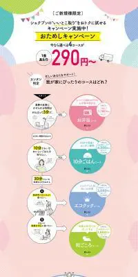 宅食のLPデザイン（イベント・キャンペーン・ギフト／ピンク系／かわいい系）PC版