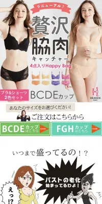贅沢脇肉キャッチャーのLPデザイン（ファッション／ホワイト系／キレイ系）PC版