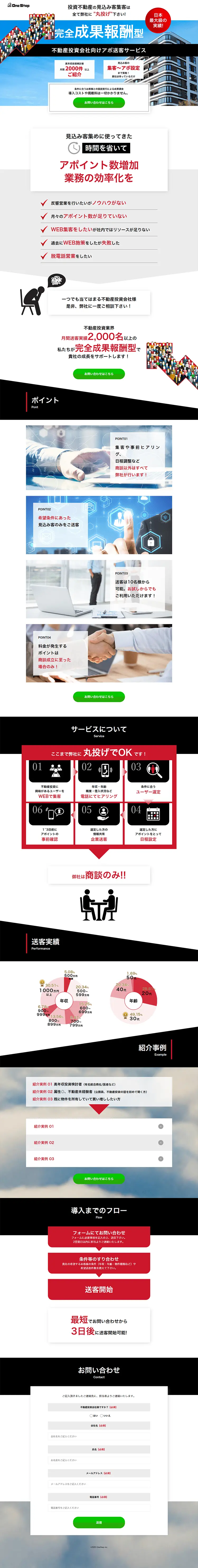 不動産投資のLPデザイン（住宅・不動産／ホワイト系／信頼・安心系）PC版