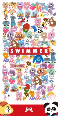 SWIMMERのLPデザイン（日用雑貨／レッド系／かわいい系）スマホ版