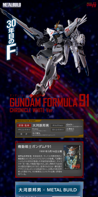METAL BUILD ガンダムF91 CHRONICLE WHITE Ver