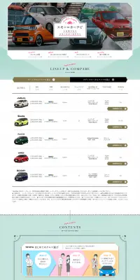 スモールカーナビのLPデザイン（車・バイク・自転車／グリーン系／信頼・安心系）PC版