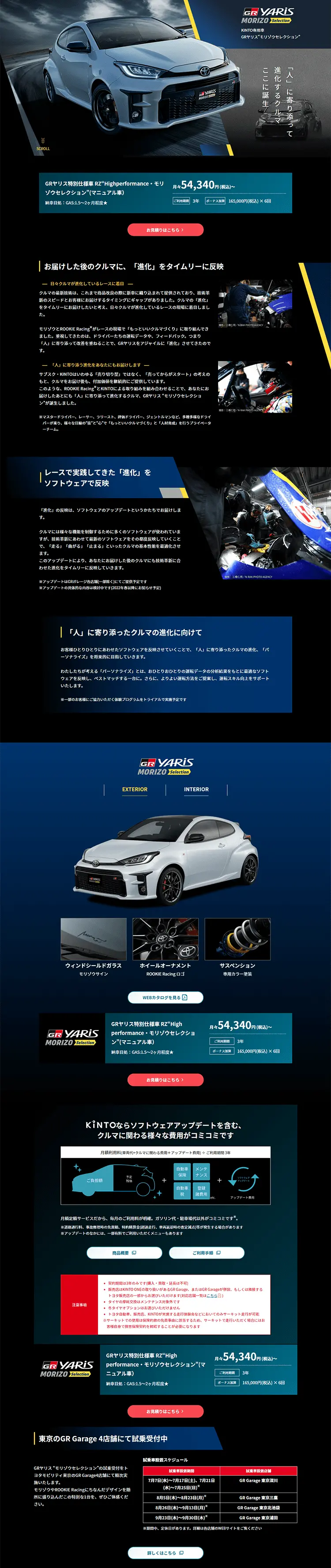 GRヤリス特別仕様車のLPデザイン（車・バイク・自転車／ブラック系／かっこいい系）PC版